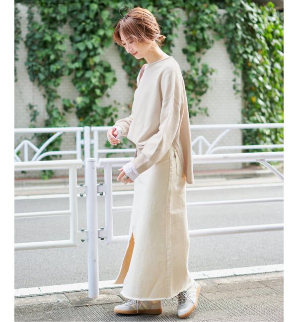 Spick and Span「バルキーヤーンルーズボートネックニット」|ニット・セーター|