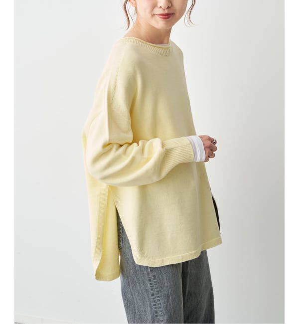 Spick and Span「バルキーヤーンルーズボートネックニット」|ニット・セーター|