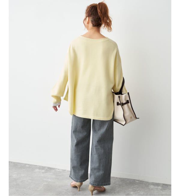 Spick and Span「バルキーヤーンルーズボートネックニット」|ニット・セーター|