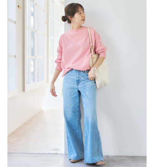 Spick and Span「バルキーヤーンルーズボートネックニット」|ニット・セーター|