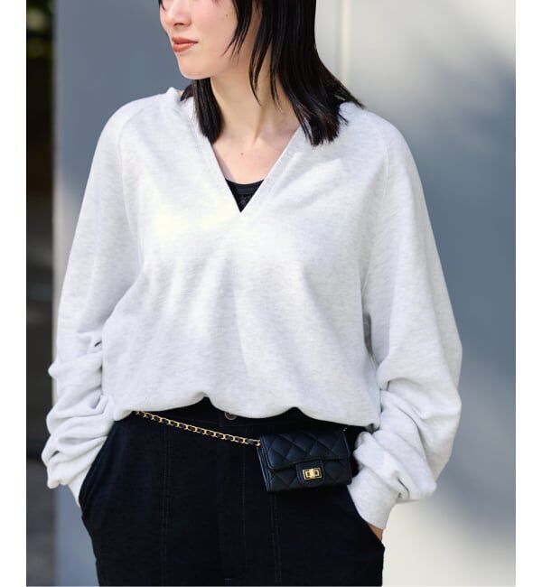 FRAMeWORK「Butter Terry キーネックスウェット」|スウェット・ジャージ|