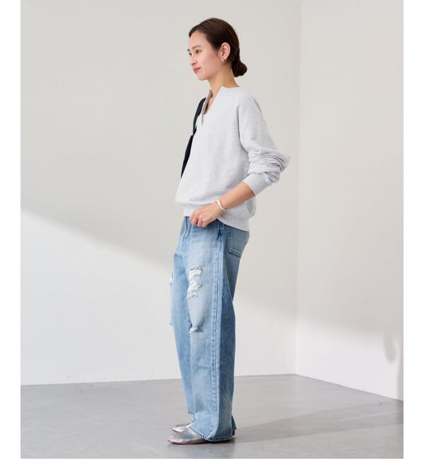 FRAMeWORK「Butter Terry キーネックスウェット」|スウェット・ジャージ|