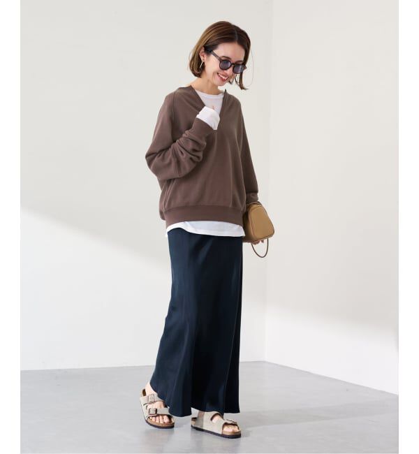 FRAMeWORK「Butter Terry キーネックスウェット」|スウェット・ジャージ|