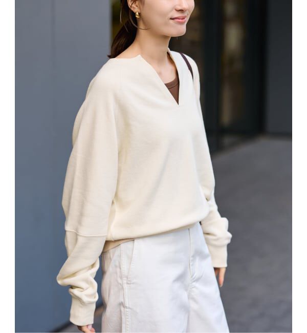 FRAMeWORK「Butter Terry キーネックスウェット」|スウェット・ジャージ|