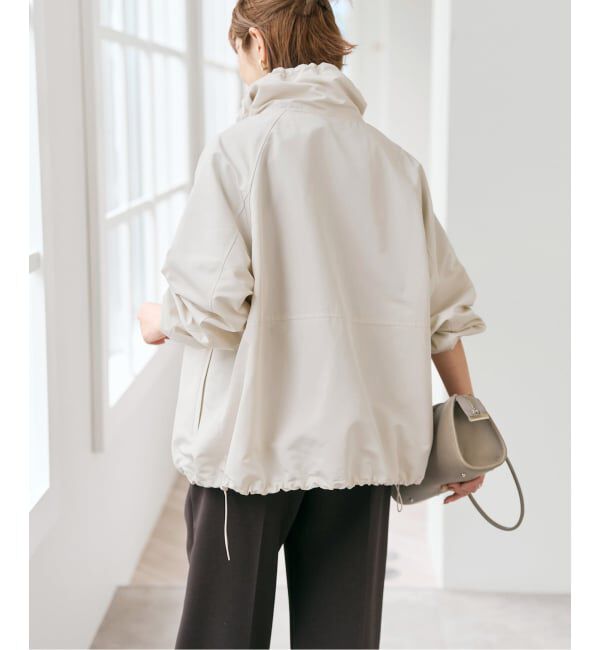 Spick and Span「シルキータフタスタンドカラーブルゾン」|その他|