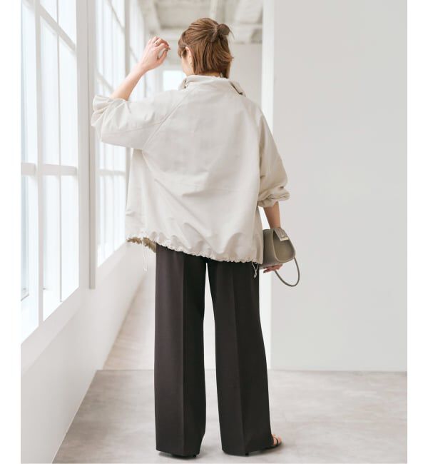 Spick and Span「シルキータフタスタンドカラーブルゾン」|その他|