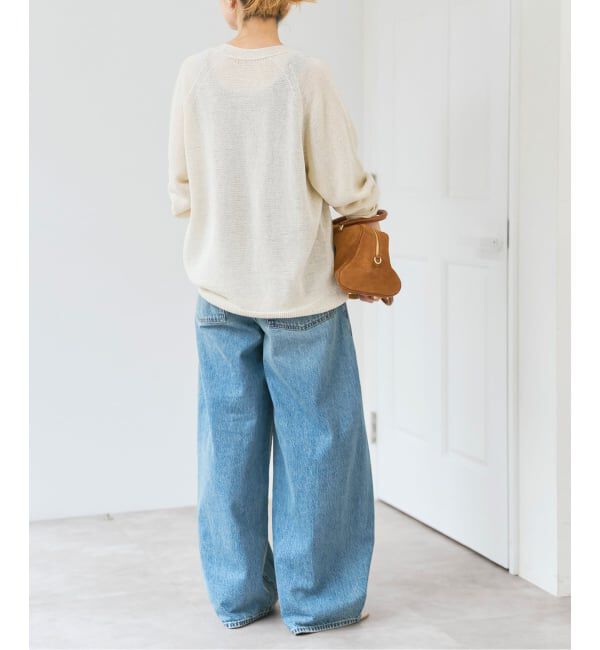 Spick and Span「コットンリネンギマ天竺カーディガン」|カーディガン|