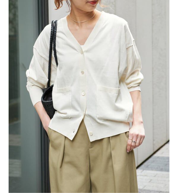 Spick and Span「《追加》コットンハイゲージカーディガン」|カーディガン|