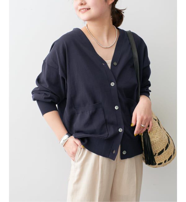 Spick and Span「《追加》コットンハイゲージカーディガン」|カーディガン|