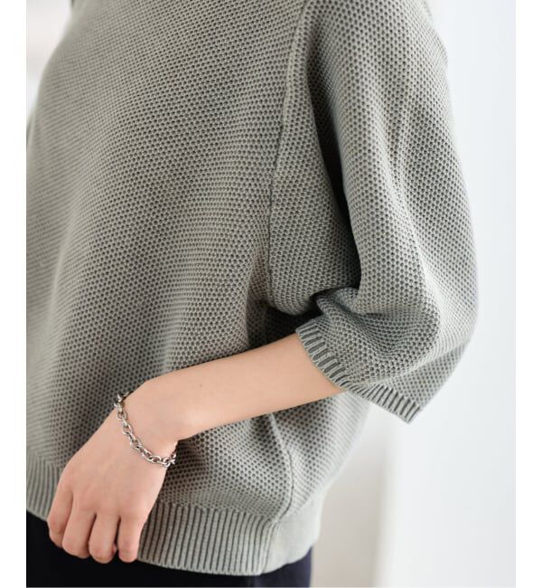 FRAMeWORK「ピグメントダイハーフスリーブニット」|ニット・セーター|