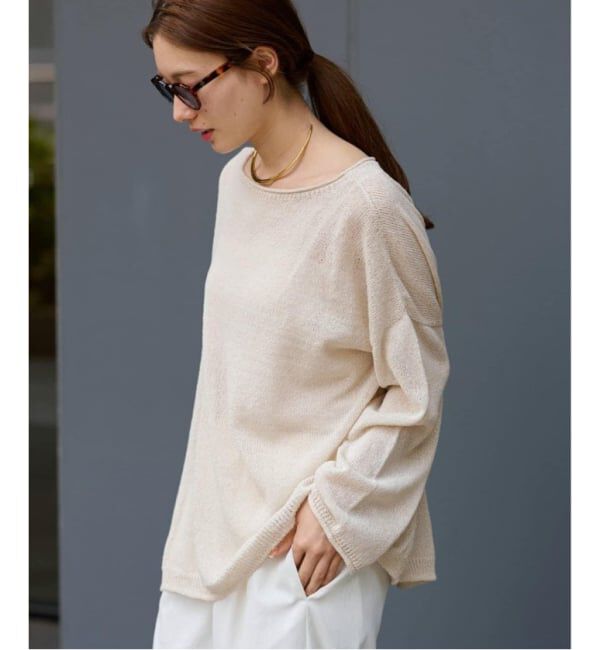 FRAMeWORK「≪一部カラーWEB限定 / 追加≫ウォッシャブルニュアンスワイドプルオーバー」|ニット・セーター|