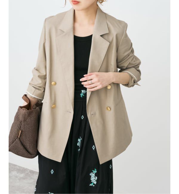 Spick and Span「サマークロスダブルジャケット」|テーラードジャケット|