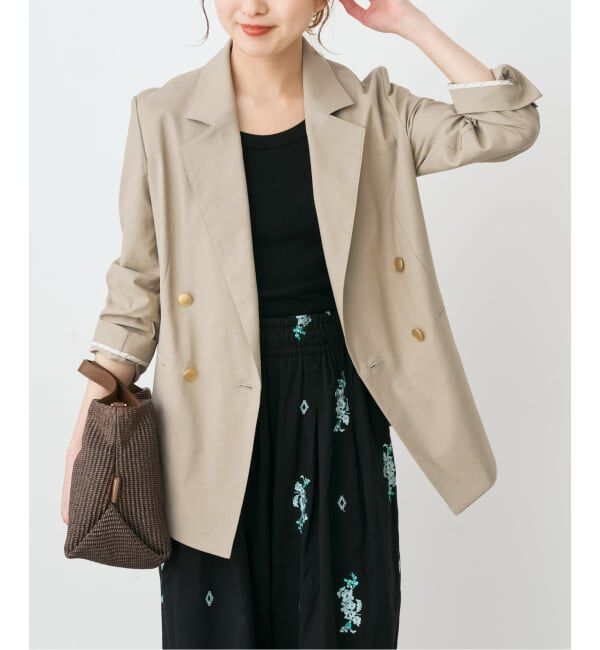 Spick and Span「サマークロスダブルジャケット」|テーラードジャケット|