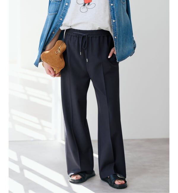 Spick and Span「ドライギャバイージースラックスパンツ」|スラックス|