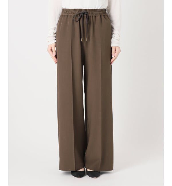 Spick and Span「ドライギャバイージースラックスパンツ」|スラックス|