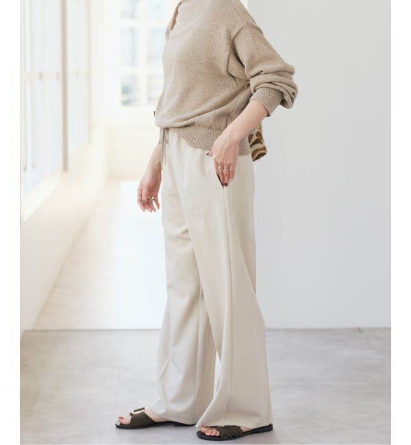 Spick and Span「ドライギャバイージースラックスパンツ」|スラックス|