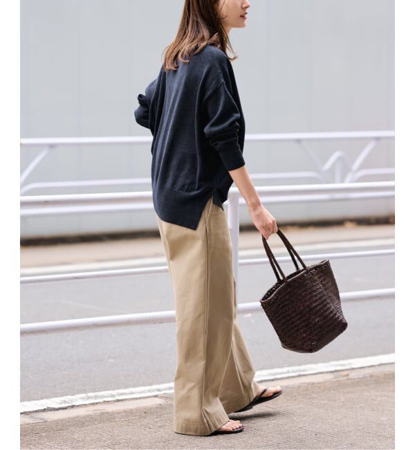 FRAMeWORK「ペーパーコットン Vカーディガン」|カーディガン|