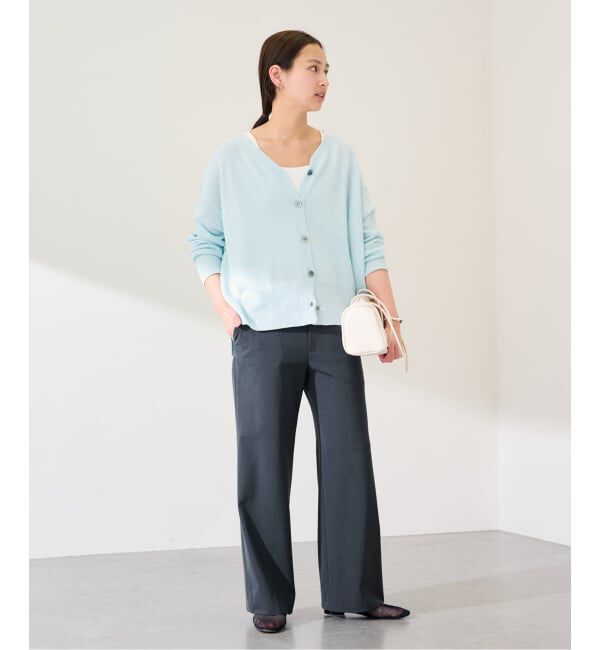 FRAMeWORK「TWポプリンストレートパンツ」|スラックス|