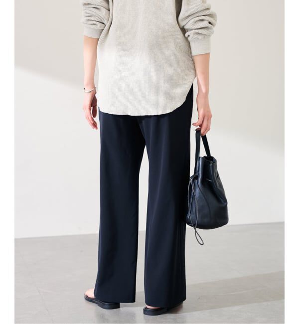 FRAMeWORK「TWポプリンストレートパンツ」|スラックス|