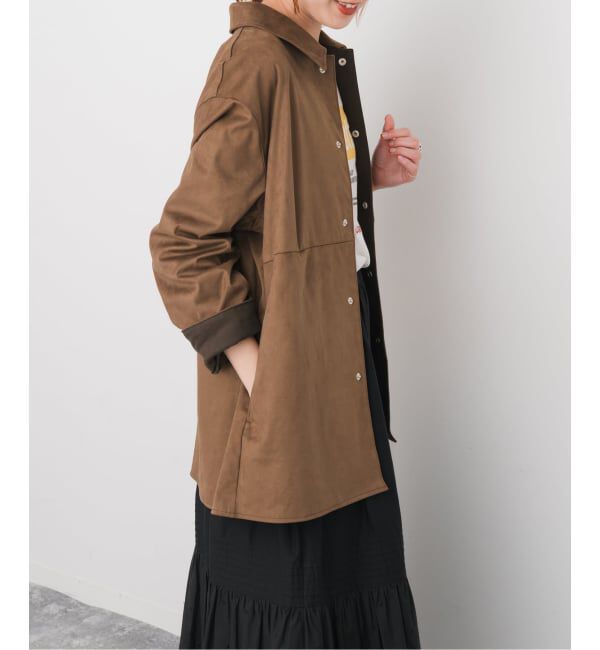 Spick and Span「《追加》フェイクスエードオープンカラージャケット」|その他|