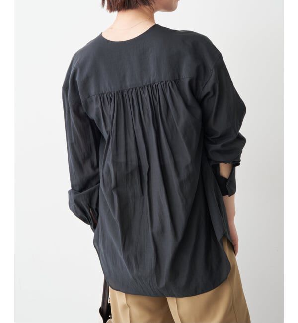 Spick and Span「シルキーローンギャザーブラウス」|シャツ・ブラウス|