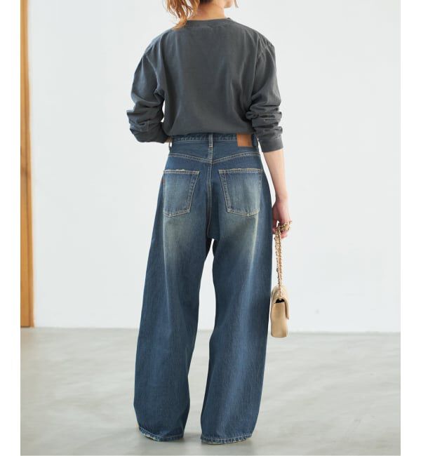 Spick and Span「《WEB限定 / 追加2予約》5 1/2 TUCKBARREL DENIM」|デニム|