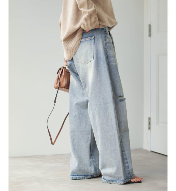 Spick and Span「《WEB限定 / 追加2予約》5 1/2 TUCKBARREL DENIM」|デニム|