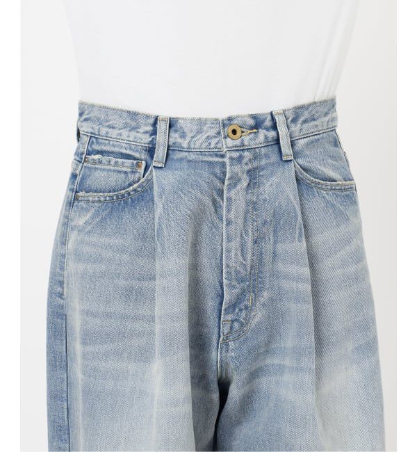 Spick and Span「《WEB限定 / 追加2予約》5 1/2 TUCKBARREL DENIM」|デニム|