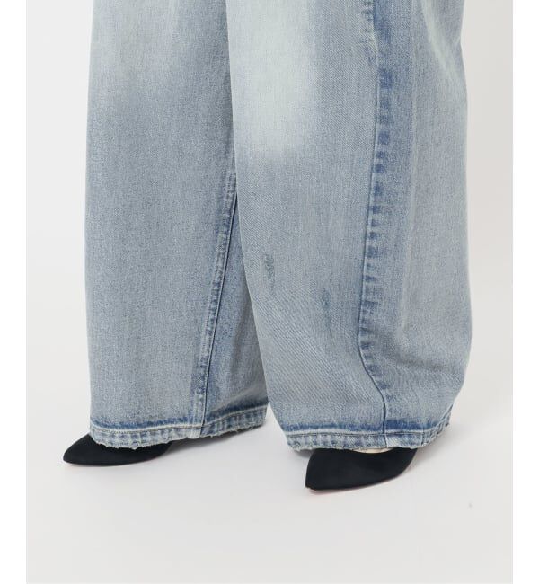 Spick and Span「《WEB限定 / 追加2予約》5 1/2 TUCKBARREL DENIM」|デニム|