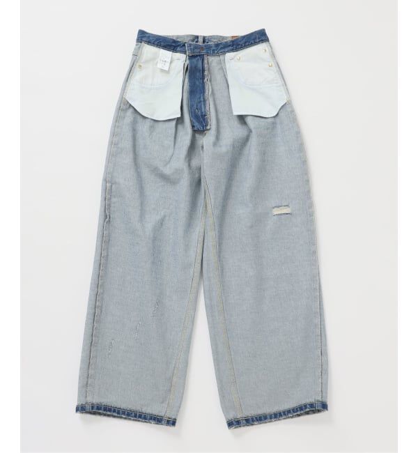 Spick and Span「《WEB限定 / 追加2予約》5 1/2 TUCKBARREL DENIM」|デニム|