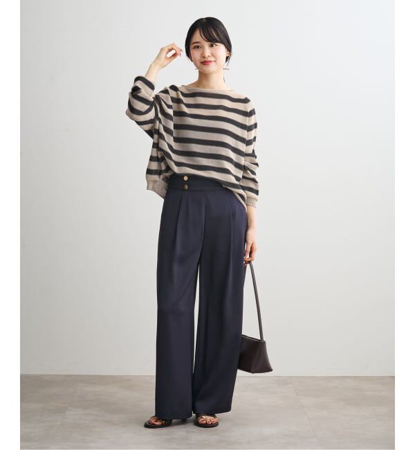 NOBLE「《追加予約・新色》ペーパーヤーン裏天竺プルオーバー」|ニット・セーター|