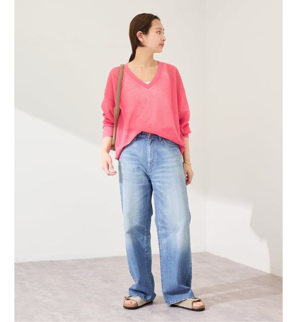 FRAMeWORK「≪予約≫シアーアゼVネックプルオーバー」|ニット・セーター|