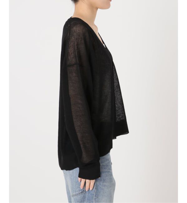 FRAMeWORK「≪予約≫シアーアゼVネックプルオーバー」|ニット・セーター|