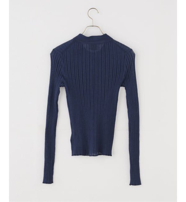 Spick and Span「シアーポロシャツカーディガン」|カーディガン|