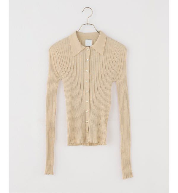 Spick and Span「シアーポロシャツカーディガン」|カーディガン|