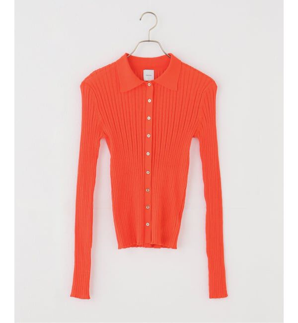 Spick and Span「シアーポロシャツカーディガン」|カーディガン|