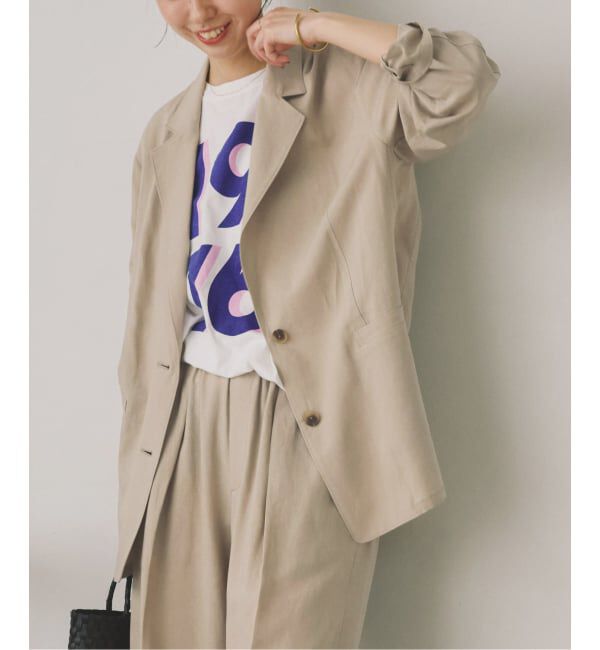 Spick and Span「《セットアップ可 / 予約》ハイブリッドリネンジャケット」|テーラードジャケット|