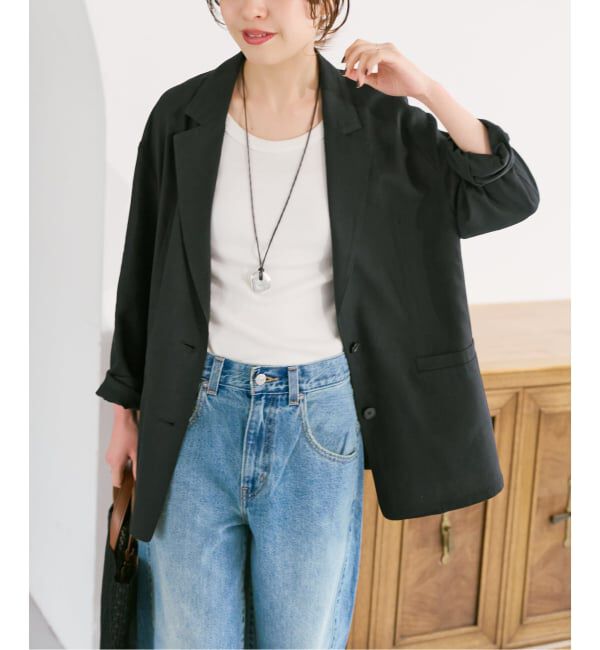 Spick and Span「《セットアップ可 / 予約》ハイブリッドリネンジャケット」|テーラードジャケット|