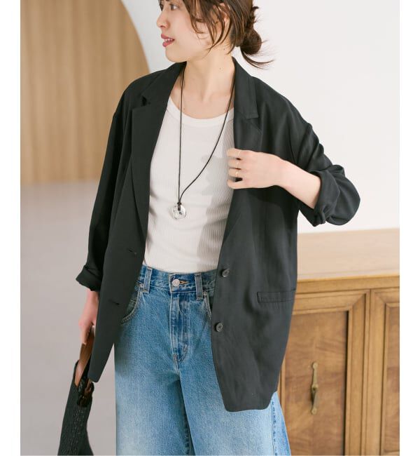 Spick and Span「《セットアップ可 / 予約》ハイブリッドリネンジャケット」|テーラードジャケット|