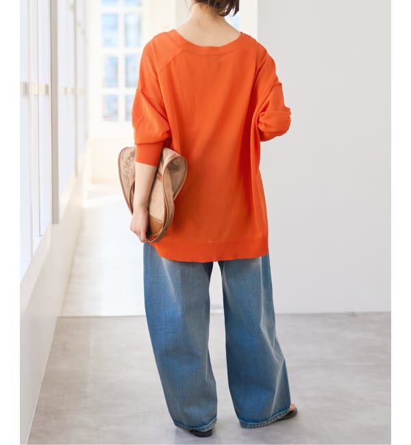 Spick and Span「《接触冷感 / 予約》ICE FINE Vネックカーディガン」|カーディガン|