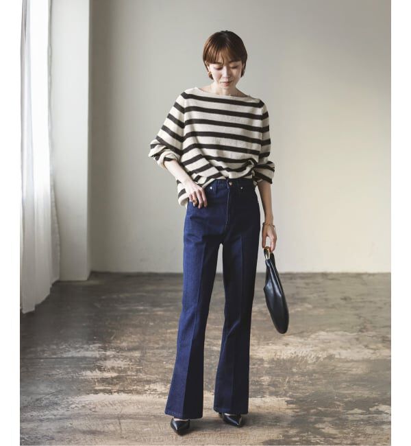 NOBLE「《WEB限定追加予約2》ペーパーヤーン裏天竺プルオーバー」|ニット・セーター|