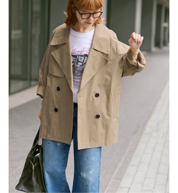 Spick and Span「《WEB限定 / 追加3》C/Pミドル丈トレンチコート」|トレンチコート|