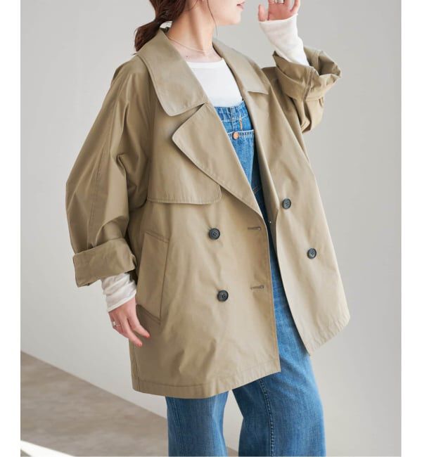 Spick and Span「《WEB限定 / 追加3》C/Pミドル丈トレンチコート」|トレンチコート|