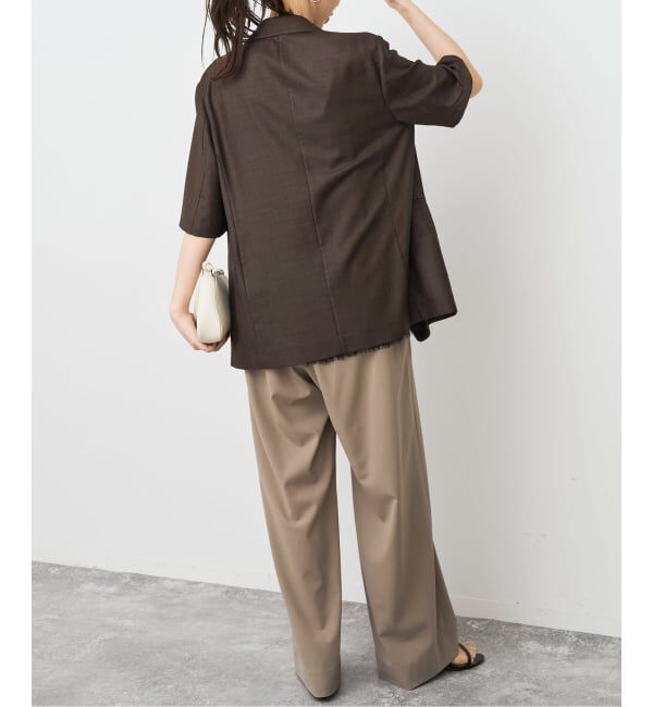 Spick and Span「《セットアップ可 / 予約》ライトドライクロスシングルブレストジャケット」|テーラードジャケット|