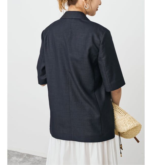 Spick and Span「《セットアップ可 / 予約》ライトドライクロスシングルブレストジャケット」|テーラードジャケット|