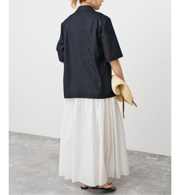 Spick and Span「《セットアップ可 / 予約》ライトドライクロスシングルブレストジャケット」|テーラードジャケット|