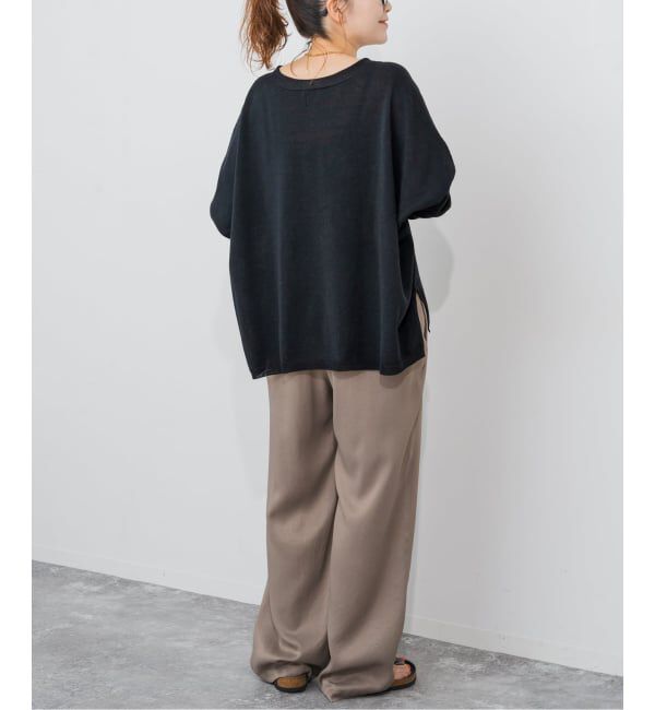 Spick and Span「《新色有り / 追加予約》コットンリネンギマオーバーサイズカーディガン」|カーディガン|