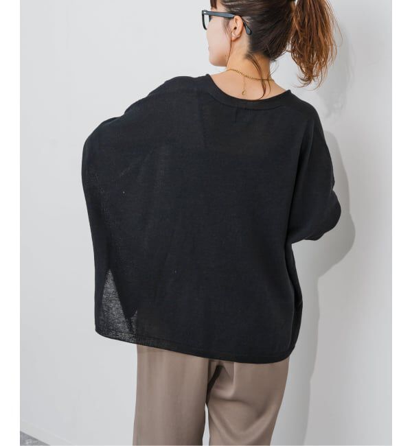 Spick and Span「《新色有り / 追加予約》コットンリネンギマオーバーサイズカーディガン」|カーディガン|