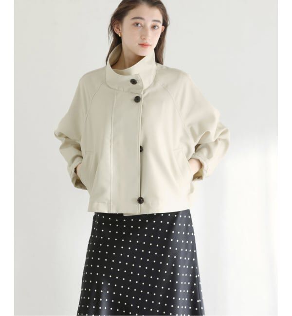  「【洗える】スタンドカラーライトショートブルゾン」|その他|