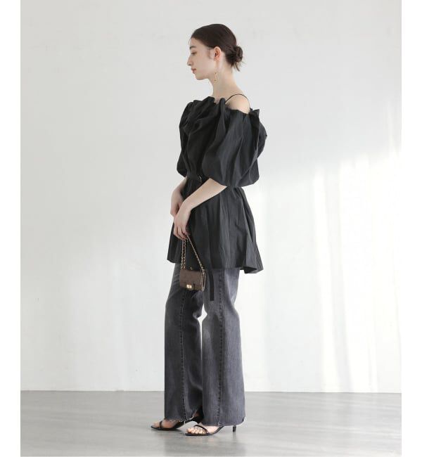  「《予約》【洗える】Mewl / ミュール 2WAYオフショルブラウス」|シャツ・ブラウス|